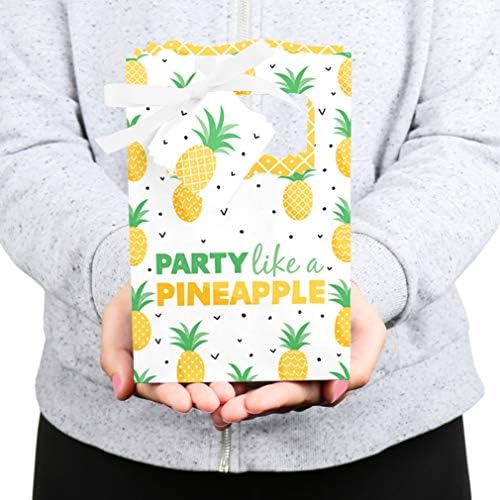 Büyük Mutluluk Noktası Tropikal Ananas-Yaz Partisi İyilik Kutuları-12'li Set