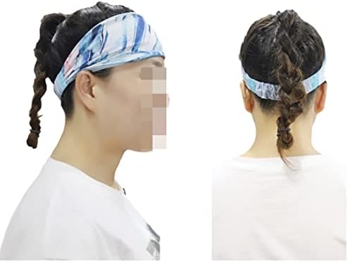 ASZX Spor Yoga Ter Bandı Bandı Kadın Koşu Bisiklet Saç Bandı Nefes Bandana 113 (Renk: 07, Boyutu: 824 cm)