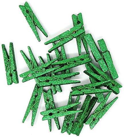 Sadece Eserler 2-inç Glitter Zanaat Ahşap Clothespins / Peg Pins (48 adet, Kraliyet Mavi Glitter)