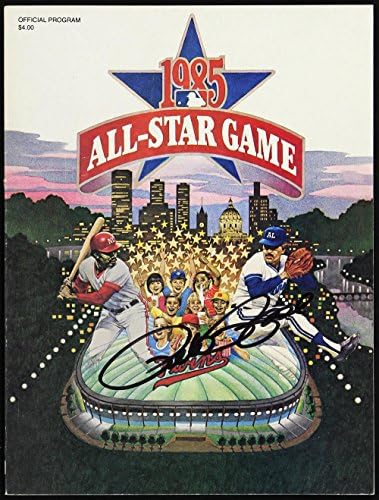 Pete Rose İmzalı Orijinal 1985 Cincinnati Reds İmzalı All Star Oyun Programı JSA İmzalı MLB Dergileri