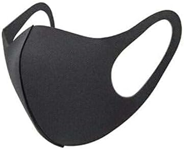 Liberty Maskeleri Polyester Maske + Üç Katmanlı Pamuklu Maske Paketi-Siyah
