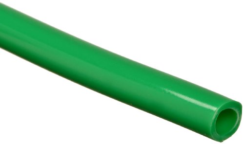 Yeşil Naylon 12 Esnek Metrik Boru, 2,55 mm ID, 4 mm OD, 0,75 mm Duvar, 10 ' Uzunluk