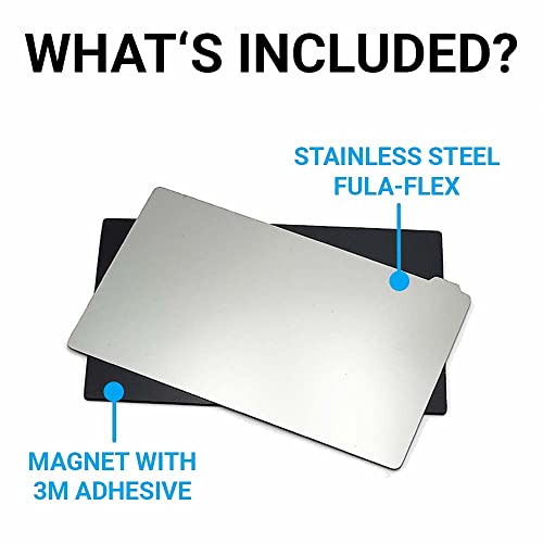 Fulament Fula-Flex: Reçine Baskı 138mm x 78mm - 3D Yazıcı Reçine Flex Plaka Paslanmaz Çelikten yapılmış-Otantik 3 M Yapıştırıcı-Creality