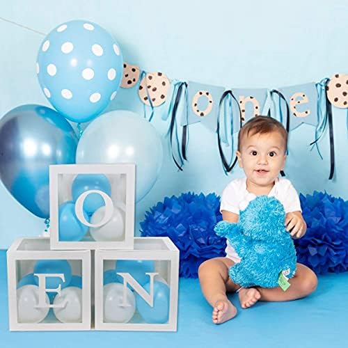 Parti Süslemeleri için ilk Doğum Günü Balon Kutuları,Erkek Bebek veya Kız Oyuncak Ayı Bebek Duş Süslemeleri,Yenidoğan Fotoğraf