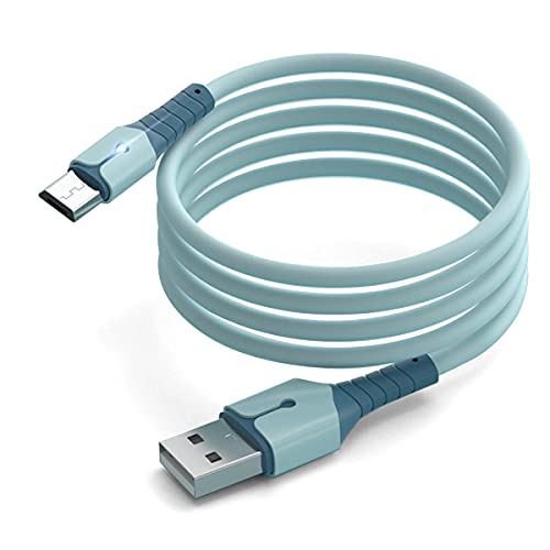 SİREG 1m USB Mikro Şarj Kablosu 3A, 2'si 1 Arada Süper Hızlı Şarj Mikro USB Bağlantı Noktası Adaptörü için Şarj Kablosu ve