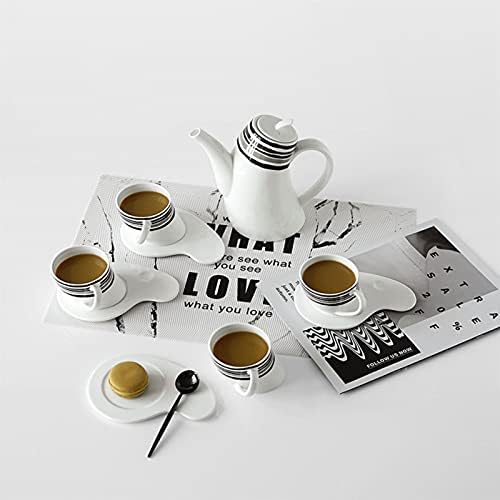 Güvenli Çay Kupa ve Kahve Kupa Espresso Fincanları Tabakları ile Set Porselen Cappuccino Fincan Porselen Çay Takımları için