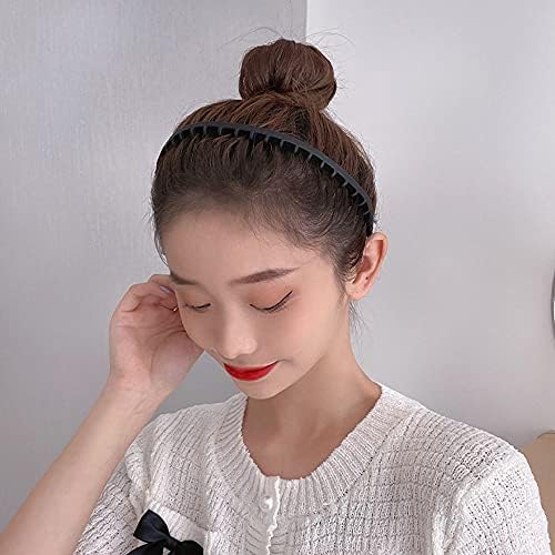 Houchu Retro Saç Aksesuarları Şapkalar Plastik Kızlar için Yıkama Yüz Kadın Saç Çember Kore Tarzı Hairbands Düz Renk Dişli