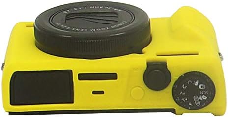 First2savvv Kauçuk Kamera Kılıfı Vücut Çanta Tam Kapak Canon PowerShot G7X Mark III XJPT-G7XIII-GJ-TJ-13 ile Uyumlu