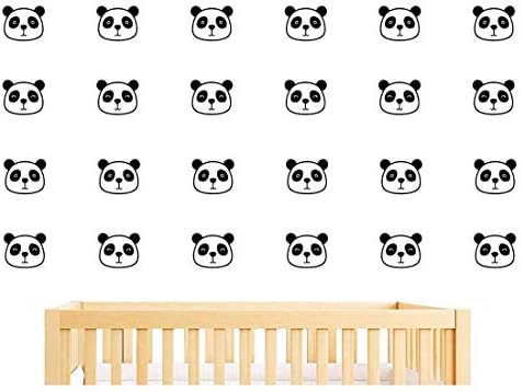 54 pcs Sevimli Panda Duvar Çıkartmaları Çıkarılabilir Vinil duvar çıkartmaları için Kreş Odası Bebek Çocuk Erkek Kız Yatak