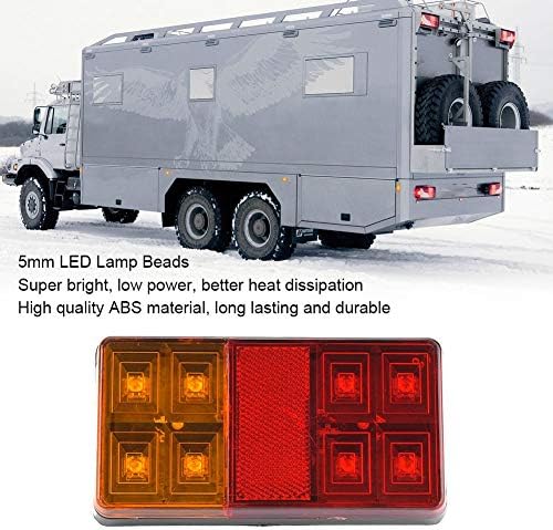 Acouto kuyruk ışık 12 V 8 LEDs süper parlak araba arka ışık meclisleri araba kamyon römork arka Kuyruk gösterge ışığı lambası