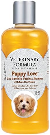 Veteriner Formül Çözümleri Puppy Love Ekstra Nazik Yırtılmaz Şampuan, 17 oz-6 Hafta Boyunca Yavru Köpekler için Güvenli-Taze
