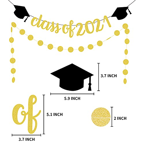 Awyjcas Sınıf 2021 Afiş - Sınıf 2021 Lisansüstü Parti Süslemeleri Malzemeleri-Lise Mezuniyet, Üniversite Mezunu Afiş (Altın)