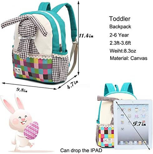 Çocuk çocuk sırt çantası Organizatör ile tasma Sling tavşan çocuk Unisex için (Mavi)