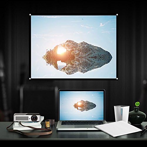 Projektör ScreenFoldable Projeksiyon Ekranı için 0 açık Kamp Film, Açık hava CinemaProjector Filmler Ekran Taşınabilir Açık