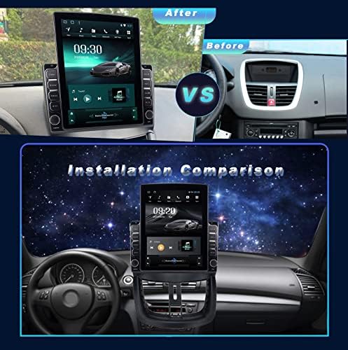 Peugeot 207 2006-2015 için Bluetooth ile araba Stereo, 9.7 inç HD IPS Dokunmatik Ekran GPS Navigasyon ile Araba için Bluetooth