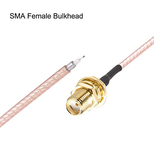uxcell Düşük Kayıplı RF Koaksiyel Kablo Bağlantısı Koaksiyel WiRG178 SMA Dişi Bölme 80cm / 2.6 ft