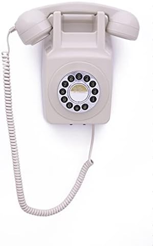 GPO 746 Duvara Monte Butonlu Retro sabit Telefon - Kıvırcık Kordon, Otantik Zil-Fildişi