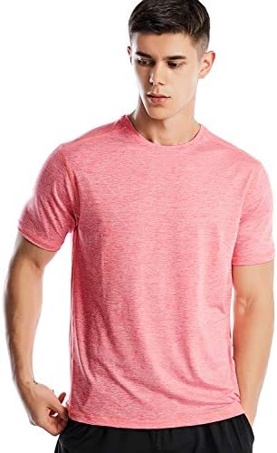 Erkekler için Atletik Gömlekler Kısa Kollu Egzersiz Gömleği