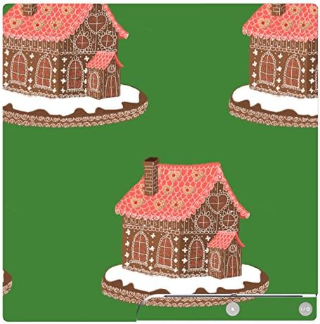 'Sony PS3 Slim + Denetleyici Cildi için Disagu Tasarım Cildi-Gingerbread House-Yeşil