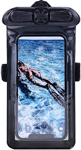 Vaxson Telefon Kılıfı Siyah, Allview P43 Kolay Su Geçirmez Kılıfı Kuru Çanta ile Uyumlu [Değil Ekran Koruyucu Film ]