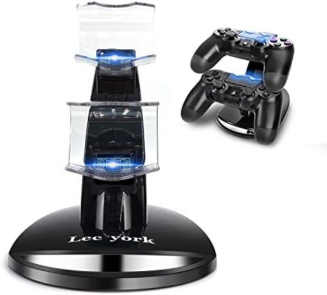 Lee york Playstation 4 Şarj Cihazı PS4 PS4pro PS4slim Playstation Denetleyici Şarj Cihazı Çift USB şarj İstasyonu Standı Yerleştirme