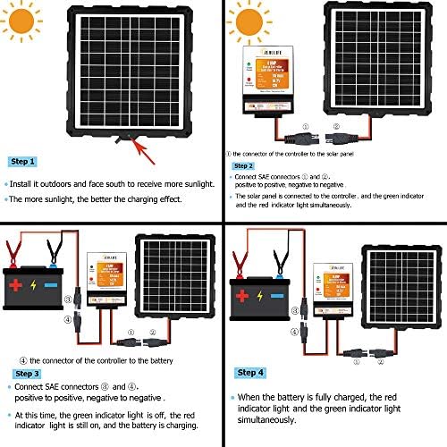 POWOXİ Güneş Panelleri şarj regülatörü, 8A Pil Regülatörü için 12 V Güneş pil şarj cihazı, güneş Pil Maintainer ve 12 Volt