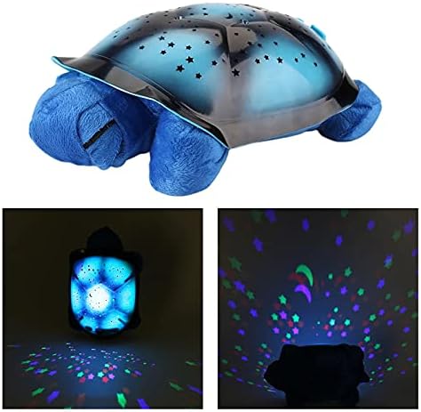 Prettyia Yaratıcı Gece Lambası Çocuklar için Kaplumbağa Yıldız Projektör Renk Değiştirme Gece Lambası Bebek Yatak Odası Ev