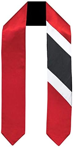 Trinidad Tobago Bayrağı Mezuniyet Kanadı / Yurtdışında Uluslararası Eğitim Çaldı Yetişkin