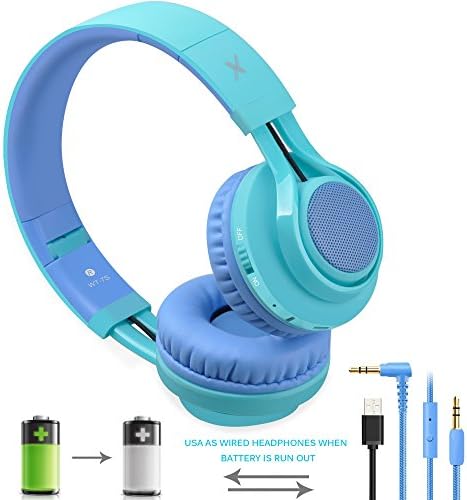 Rıwbox WT-7S Bluetooth Kulaklıklar, PC/iPhone/TV/iPad için Mikrofon ve Ses Kontrollü LED Işıklı Kablosuz Katlanabilir Stereo