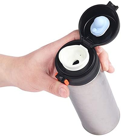 Lixada Titanyum Su Şişesi-480 ml / 16 oz Çift Duvar Yalıtımlı Su Şişesi Sızdırmaz Basın Düğmesi spor şişesi Açık Kamp Yürüyüş