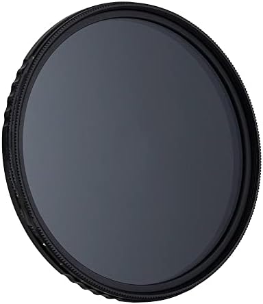 GHVGCAD ABS İnce Ayarlanabilir Nötr Yoğunluk ND2-400 Filtre DSLR Kamera Lens için Resmin Ortasında Hiçbir X Desen (Kalibre:
