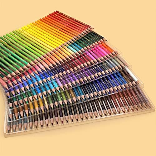YKBTP 72 120 160 180 renkli kalemler Seti Çizim Profesyonel Kalem Yağlı Suluboya Boyama Kiti Sanat Malzemeleri (Renk: A, Boyut: