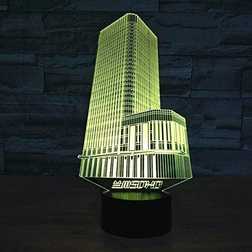 mwıoq mimari renkli 3D ışıkları yenilik Luminaria 3D masa lambası Luminaria De Mesa USB kablosuz LED gece lambası masa lambası