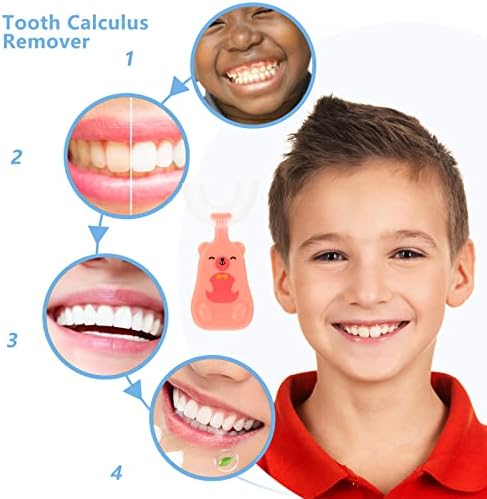 Çocuklar Manuel U Şekilli Diş Fırçası: 2 Adet Silikon U Tipi Beyazlatma Diş Fırçası Tüm Ağız Diş Fırçası Ağız Temizleme Aracı