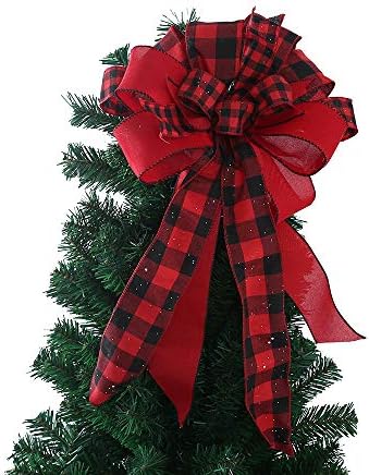 Wlflash yılbaşı dekoru Süsler Kar Tanesi Noel Çiçek Topper Yay noel baba şapkası Dekor Ağaçları Asılı Dekoratif Combo Set Noel