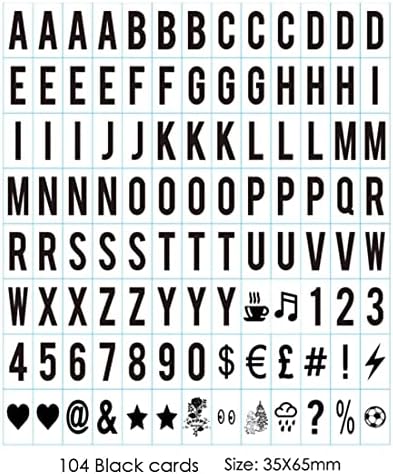 Sanyan 293 Siyah & Renkli harfler, Sayılar, Semboller A4 sinematik ışık kutusu kullanımı ile Kullanım için, Plastik, Yeni sürüm