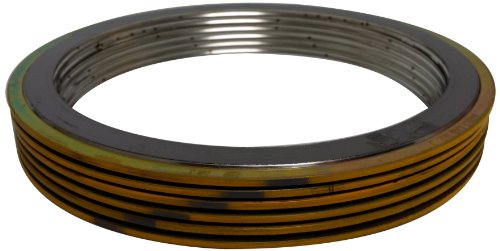 Sterling Seal & Supply SSS 90002304GR300X6 Gri Şeritli Sarı Bant Spiral Yara Contası, Yüksek Sıcaklık (Termal Döngü) ve / veya