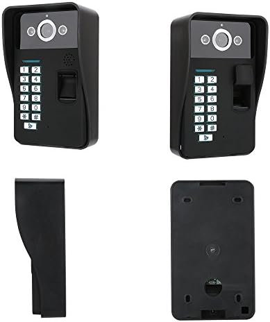HBFFL 7 TFT 2 Monitör Parmak Izi Tanıma RFID Şifre Görüntülü Kapı Telefonu İnterkom Kapı Zili ile Gece Görüş Güvenlik güvenlik