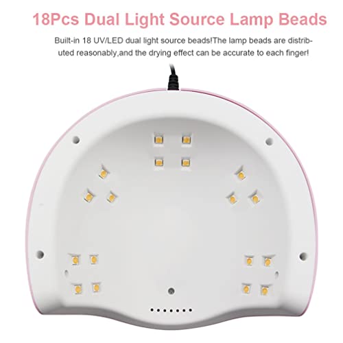 Tırnak Kurutucu,72 W UV LED İki Elle tırnak lambası Jel tırnaklar için LED tırnak lambası 54 ışık boncuk jel tırnak lambası