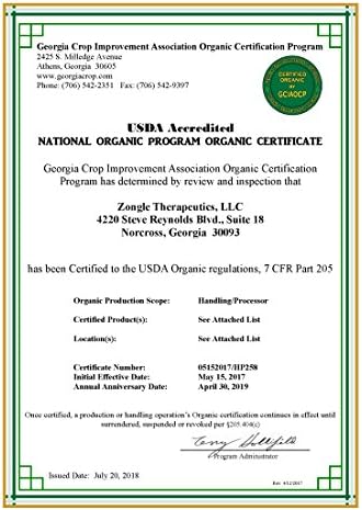 Zongle USDA Sertifikalı Organik Bergamot Esansiyel Yağı, Yutulması Güvenli, Narenciye Bergamia, 1 OZ