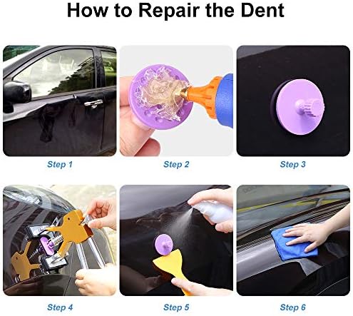 ELECTOP Dent Çektirme Paintless Dent onarım aletleri seti, 53 pcs Araba Göçük Sökücü Aracı Göçük Kaldırma Aracı Kiti için Arabalar