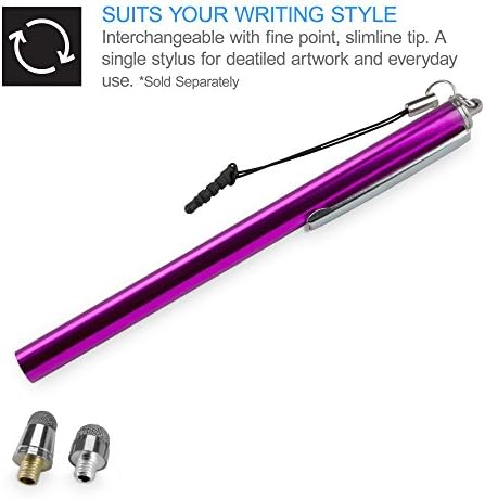 Stylus Kalem, BoxWave [Değiştirilebilir Uçlu Evrensel EverTouch Kapasitif Kalem] Akıllı Telefonlar ve Tabletler için Yedek