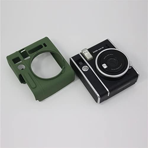 Fuji Fujifilm Instax Mini 40 için uygun Koruyucu Kabuk Coque Yumuşak Silikon Kauçuk Kamera Çantası Kılıf Kapak (Renk: Yeşil)