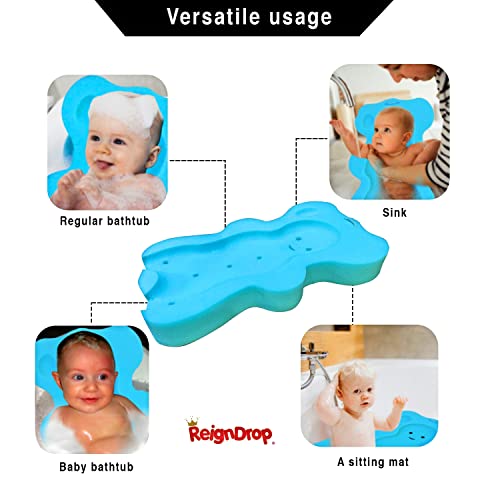 Küvet için ReignDrop Bebek Banyo Süngeri Paspası-Güvenli Eğlenceli Sünger Banyo Paspası, Yenidoğanlar için Oyuncaklar-Dahili