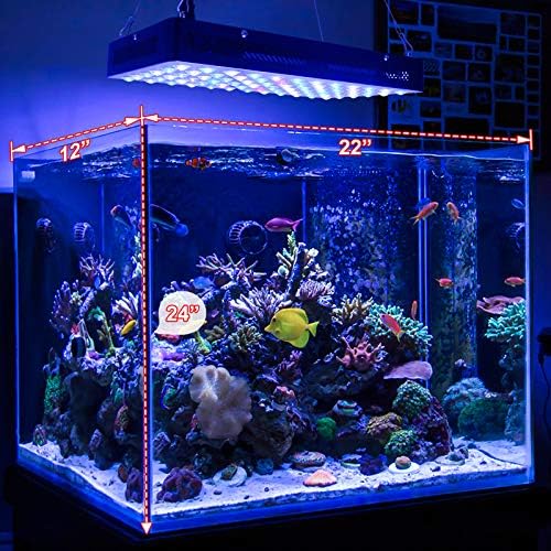 Relassy 600 W LED akvaryum ışık Dim zamanlayıcı uzaktan resif ışık, tuzlu su balık tankı ışık Nano akvaryum ışık tam spektrum