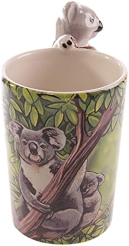 Koala Şekilli Saplı Puckator Yenilik Seramik Orman Kupa