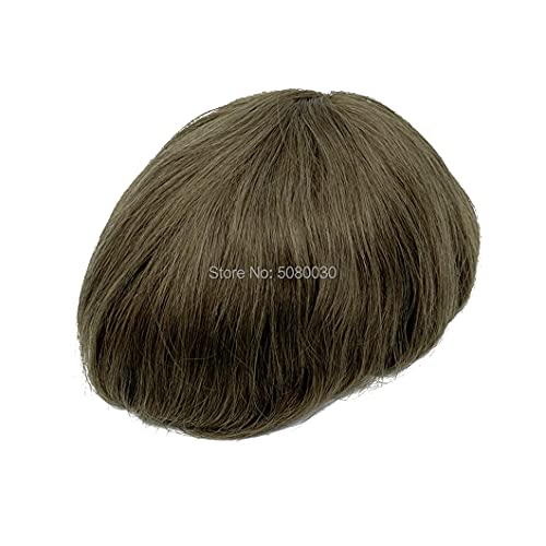 Peruk insan saçı Erkek Peruk Saç Parçası 22R 8x10