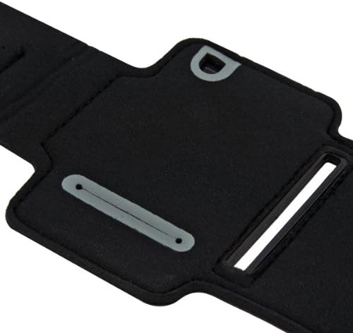 Apple iPod Nano 7 ile Uyumlu kwmobile Spor Kol Bandı - Anahtar Bölmeli Koşu Kol Bandı-Siyah