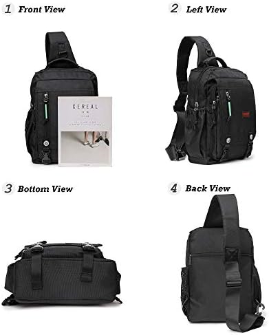 Tek kollu çanta Göğüs Omuz Sırt Çantaları, 13.3 14.1 Laptop Sırt çantası Crossbody askılı çanta Seyahat Açık Erkek Kadın