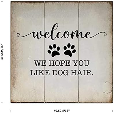 Rustik Ahşap Işareti Biz Gibi Umut Köpek Saç Sıkıntılı Bak Ahşap Işareti Vintage Duvar Plak ıçin Pet Saç Salon Köpek Berber